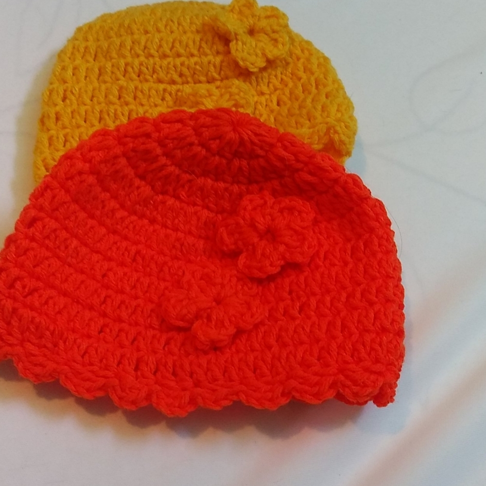 Crotchet hats 3months